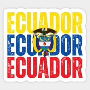 Ecuador flag, ecuadorian flag Sticker